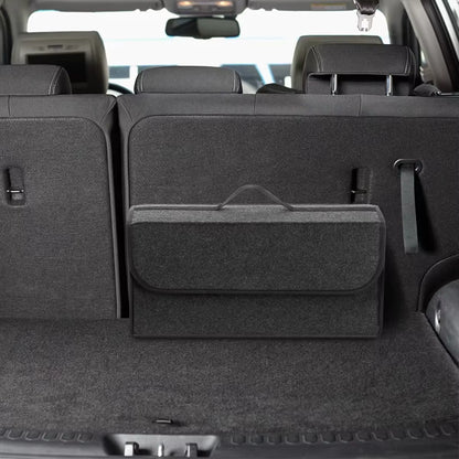 1PC Dark Gray Car Felt Storage Box Car Storage Bag Enlarged and Thickened Soft Felt Storage Box Household Storage Box